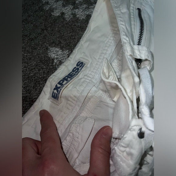 ⭐️Express⭐️Vintage White Pants, size 1/2⭐️ - Picture 15 of 17